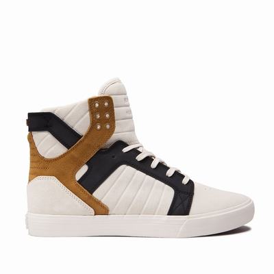 Női Supra SKYTOP Magasszárú Cipő HU964732 Bézs